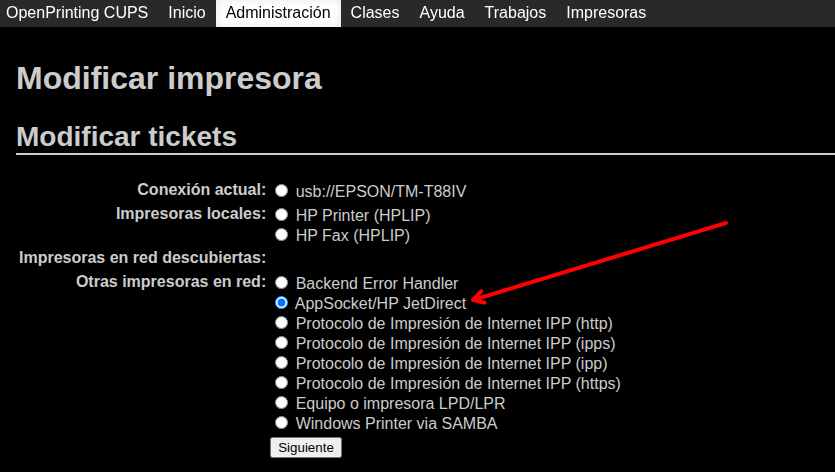 solución a mi impresora de tickets no funciona linux 4