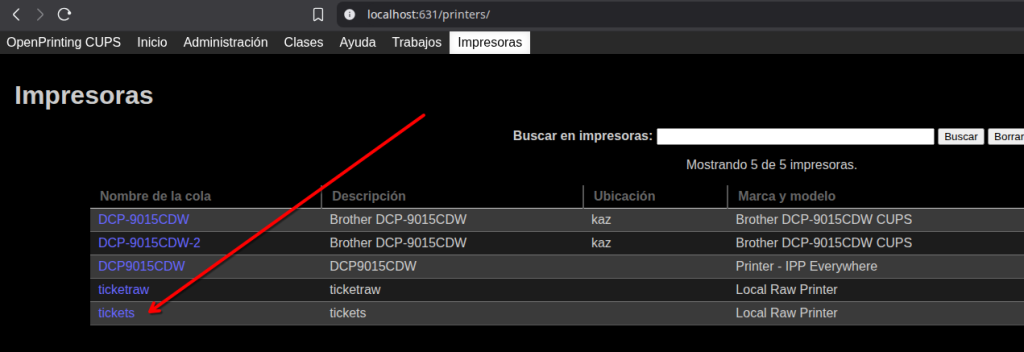solución a mi impresora de tickets no funciona linux 10