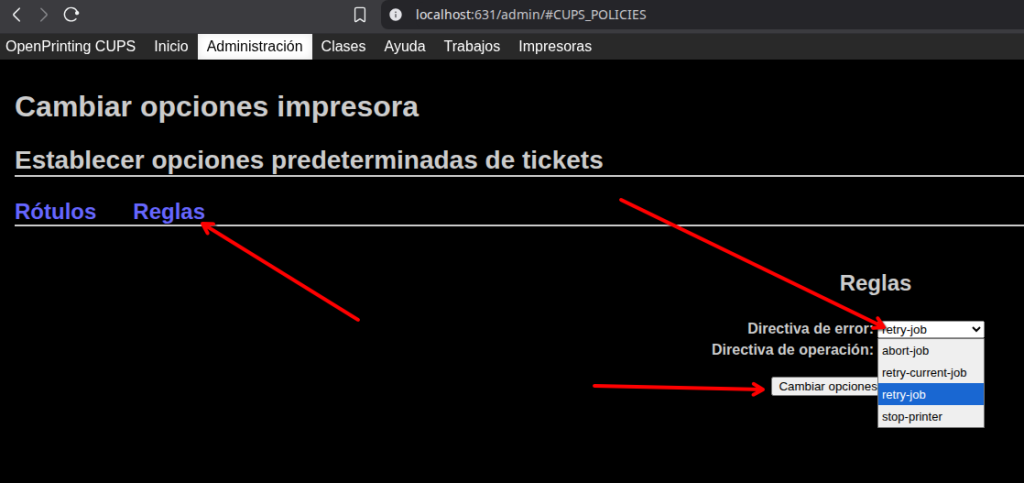 solución a mi impresora de tickets no funciona linux 10