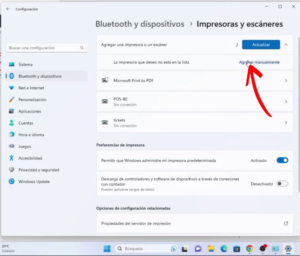 instalacion de impresora de tickets paso 5