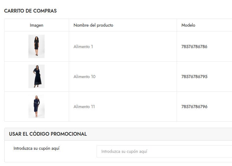 cupon de descuento tienda online