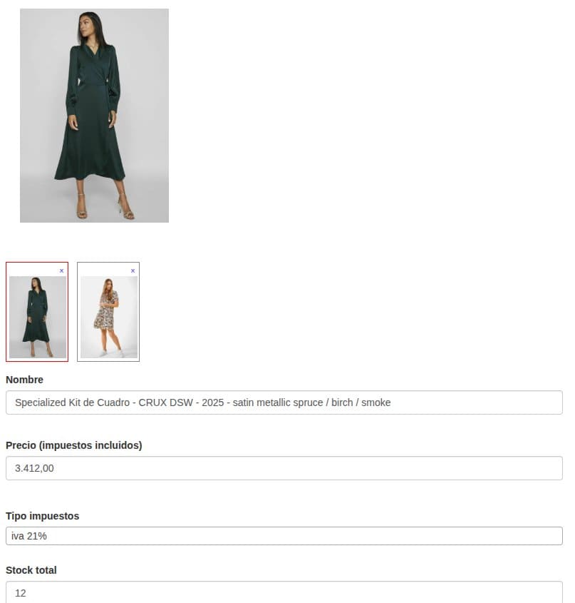 Crea productos rápidamente en el tpv