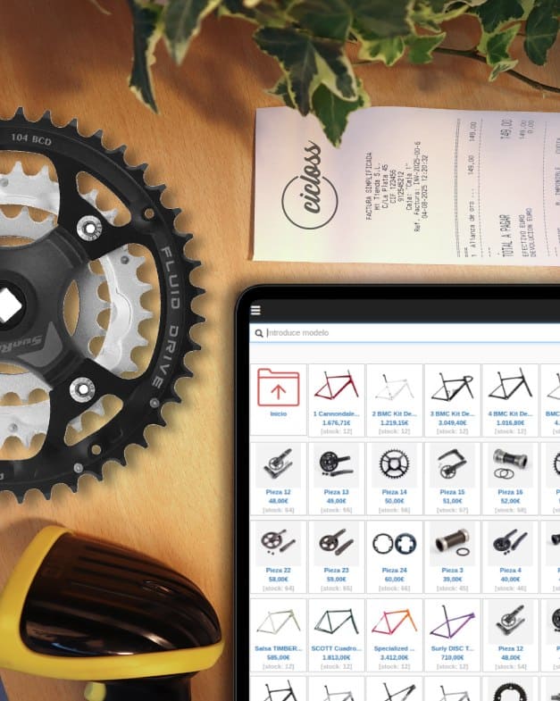 TPV para tiendas de bicicletas