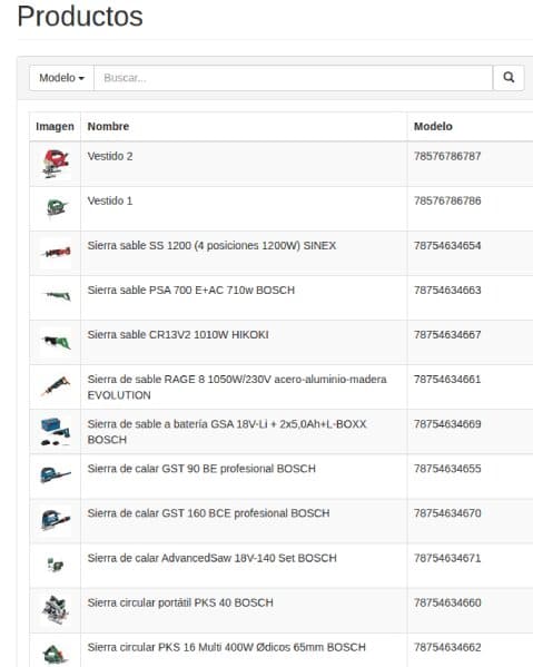 productos busqueda