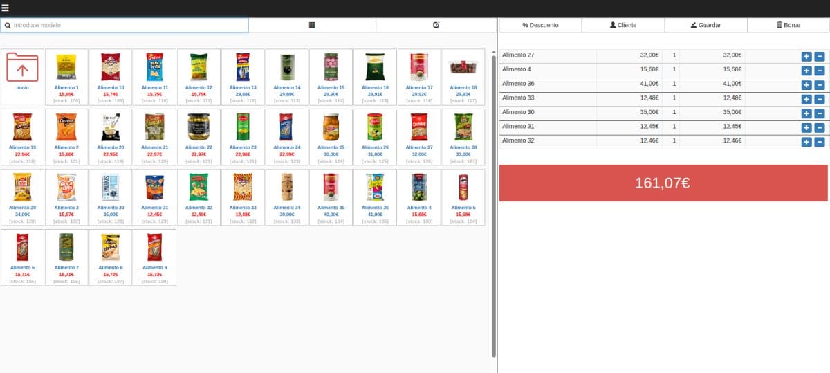 tpv alimentacion
