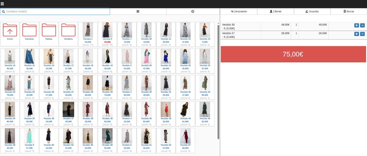 tpv tienda de ropa